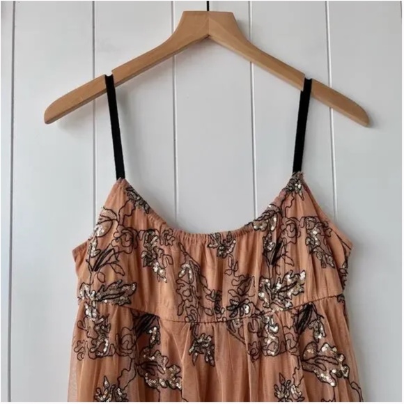 Anthropologie Maeve Sequined Tulle Maxi Dress - Picture 7 of 11